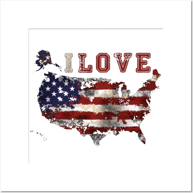 I love the USA Wall Art by leodesigns